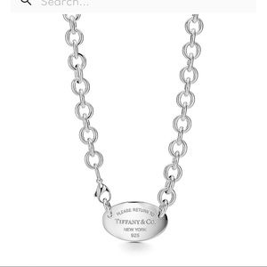 Tiffany & Co Oval Tag necklace